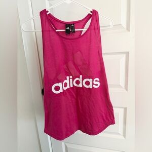 Adidas Women's Vibrant Pink Tank Top